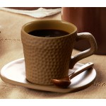 Keramikas krūze espresso, dubultā espresso vai turku kafijai, tilpums 150 ml, okera krāsa